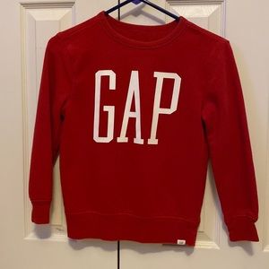 In like New condition Boys GAP red sweatshirt size Med